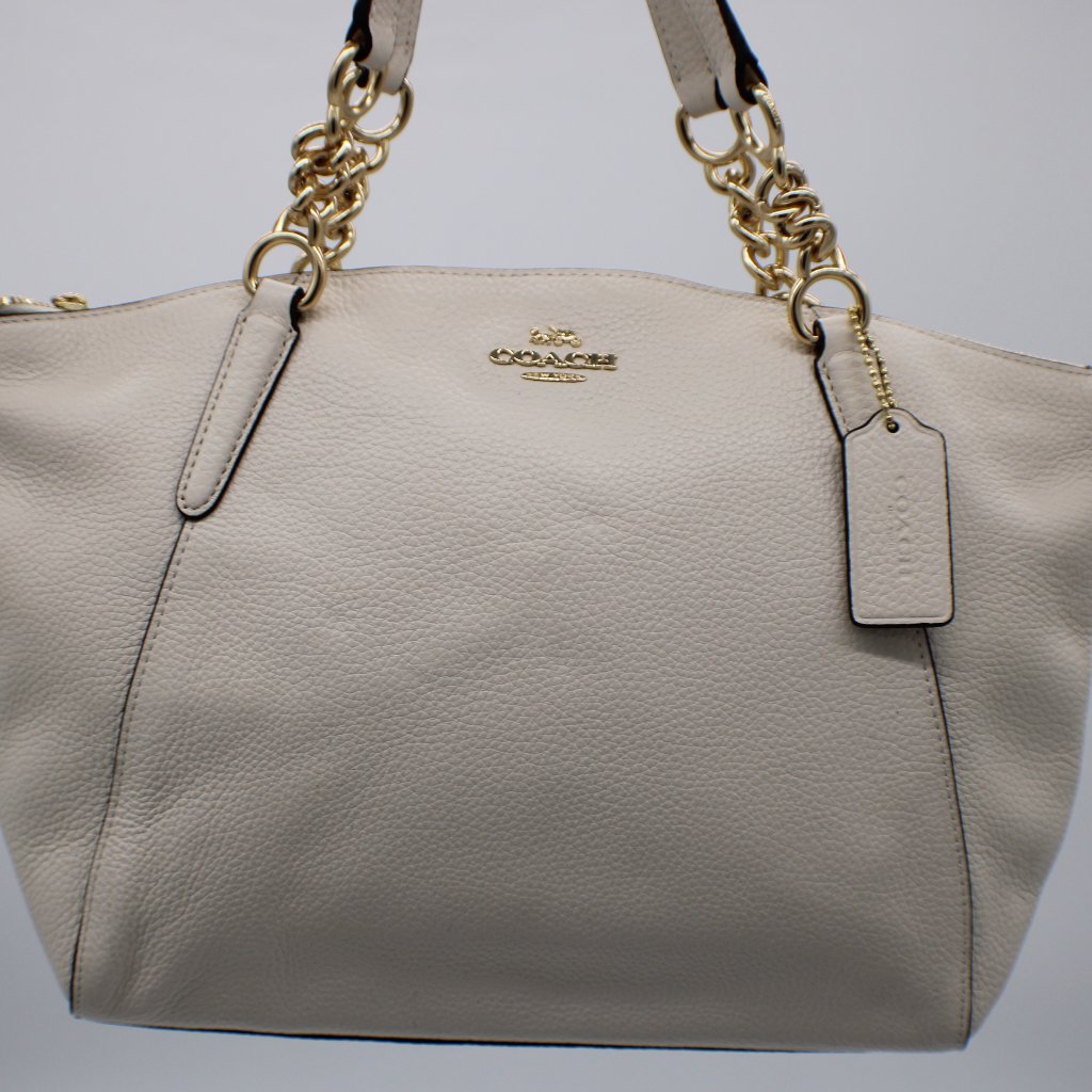 Coach Leather Small Kelsey Chain Crossbody